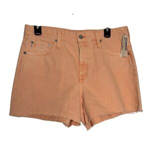 AG Adriano Goldschmied Peach Orange Raw Hem Denim Shorts 30R NBD1B11RHEMEUCL